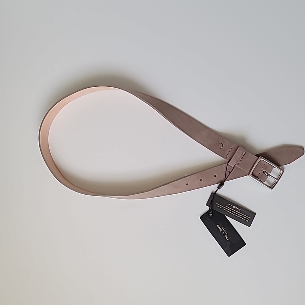 Rag and Bone grey suede leather belt sz M